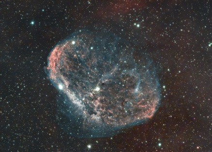 Crescent nebula  17 hours July - August 2024 RASA IDAS filter